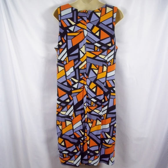 Kalijati Stained Glass Print Sleeveless Dress Lrg - Picture 6 of 6